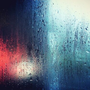 condensation on a camper van window