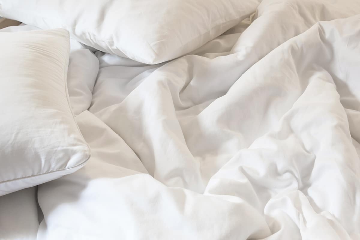 Cotton sheets can help you stay cool while you sleep.
