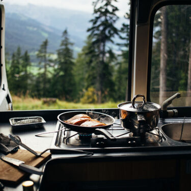 Van Life Cooking In The Mountains
