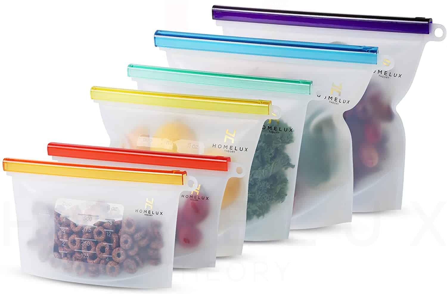 Homelux Theory Reusable Silicone Food Storage Bags