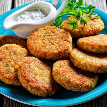 Keto Fish Cakes on a plate.