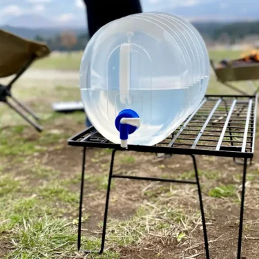 A water container at a campsite