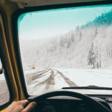 Driving a campervan in the winter