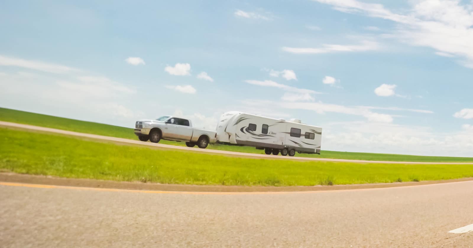RV on a Kansas road